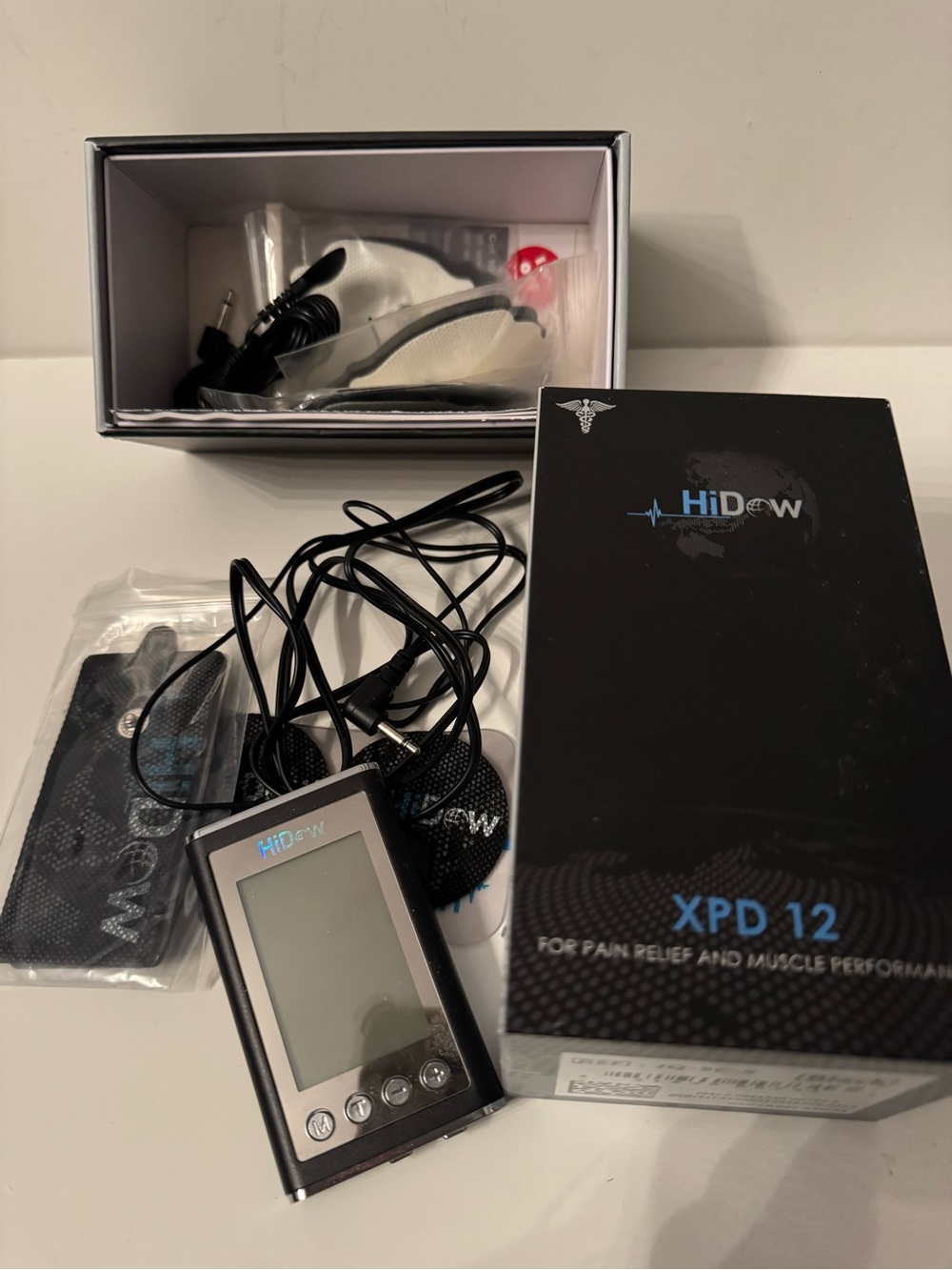 XPD 12 TENS Unit Pulse Massager – Black